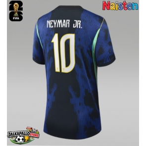 Brasilia Neymar Jr #10 Vieraspaita Naisten MM-kisat 2026 Lyhythihainen